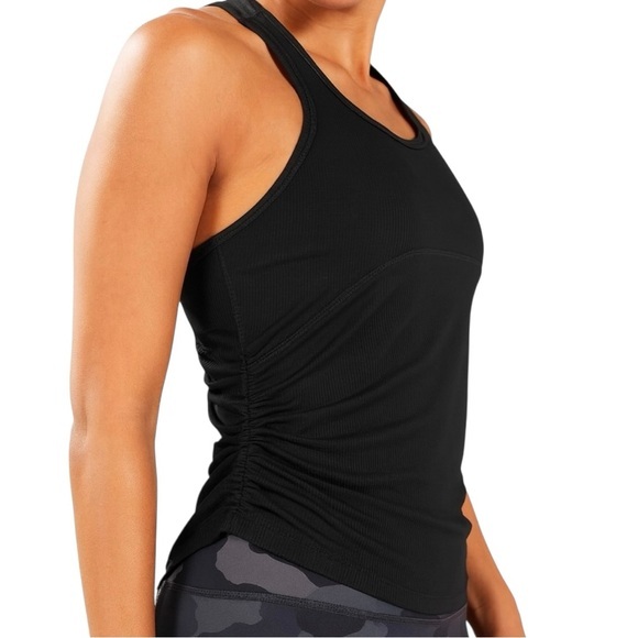 Fabletics Tops - Fabletics Women's Black Cashel Curved Cinch Tank Top Size M Casual